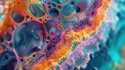 Swirling blue fractal background with a watery texture 