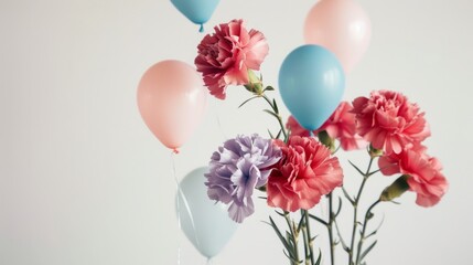 Mother's Day, Carnations, Happy Mother's Day,