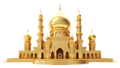 Obraz premium PNG Mosque architecture building dome.