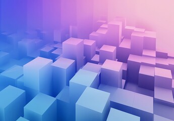 a blue and pink abstract background with squares