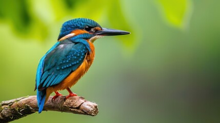 Fototapeta premium Kingfishers are a family, the Alcedinidae, of small to medium-sized