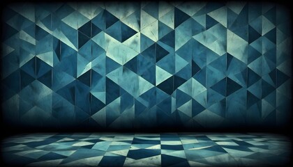 Clear Plain Shiny Warm Soft Vintage Bokeh Cloudy Wave Like Geometric Blue Background or Texture