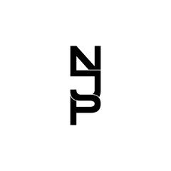njp initial letter monogram logo design