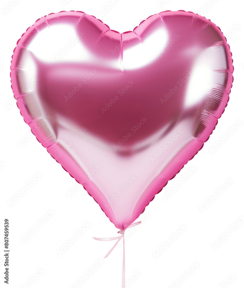 Poster PNG Photo of a foil balloons heart pink heart shape. - Posters