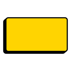 Rectangular text box with shadow and outline