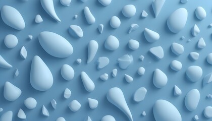 Clear Plain Shiny Warm Soft Vintage Bokeh Cloudy Wave Like Geometric Blue Background or Texture