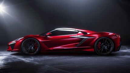 Obraz premium car, auto, automobile, vehicle, sport, luxury, transportation, toy, red, transport, fast, speed, model, design, sports, wheels, black, wheel, concept, vintage, drive, headlight, road, new, cars