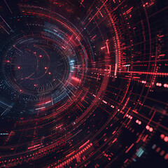 Obraz premium Digital background for tech, AI, data, audio, graphics Generative AI data