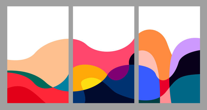 Vector Illustration colorful liquid and fluid abstract for banner template