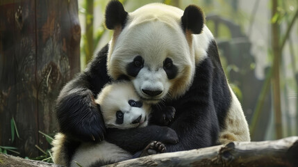 Giant Panda's Gentle Nature in a Chinese Nature Reserve