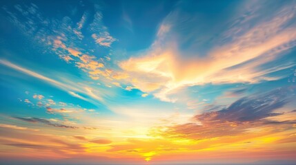 Obraz premium beautiful colorful sky generative ai