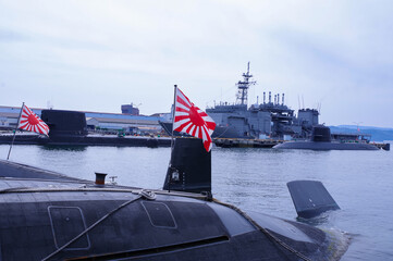海上自衛隊呉基地の潜水艦