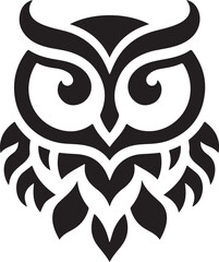 Owl Head Vector Design