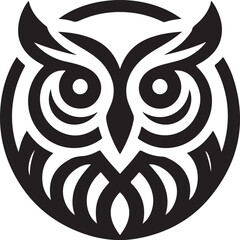 Owl Head Vector Design