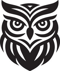 Owl Head Vector Design