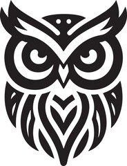 Owl Head Vector Design