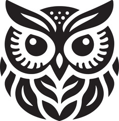 Owl Head Vector Design