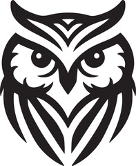 Owl Head Vector Design
