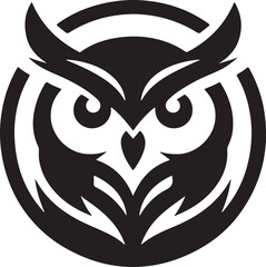 Owl Head Vector Design