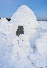 Built for the winter igloo competition, it is a traditional shelter of the northern peoples from...
