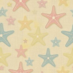 seamless pattern with starfish