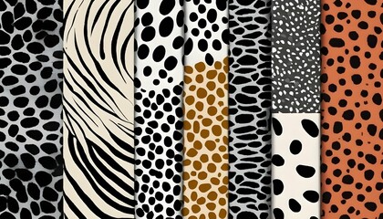 Animal print patterns with bold spots stripes an upscaled 3