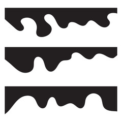 Website border, web page divider shapes. Geometric and organic separator headers. Template of Modern Dividers Shapes for Website Pictogram Set. Isolated Vector Illustration. 11:11