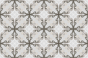 seamless vintage or arabic pattern. Simple vector graphic.