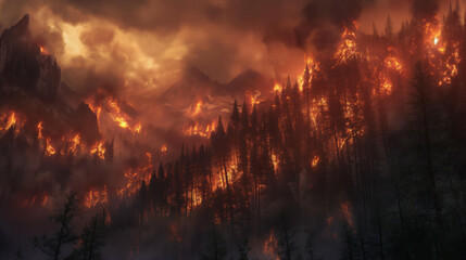 mountain fires