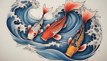 Design a tattoo inspired by traditional japanese I upscaled 2