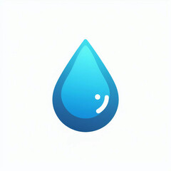 Rain water drop icon logo