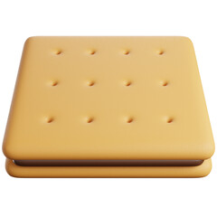 3d render of sandwich cookie.