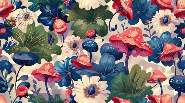 Cartoon pattern wallpaper