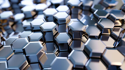 Obraz premium abstract background with hexagons