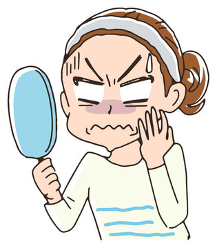 女性の肌