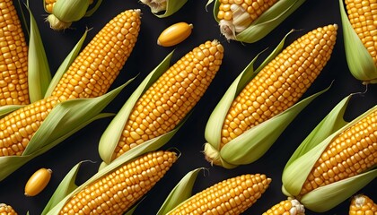 A corn icon with yellow kernels upscaled 11