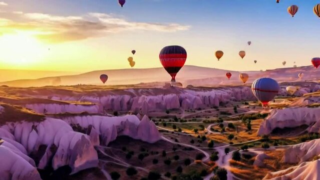 hot air balloons