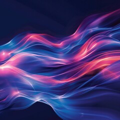 Obraz premium Fractal Waves Background Illustration