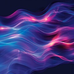 Fototapeta premium Fractal Waves Background Illustration