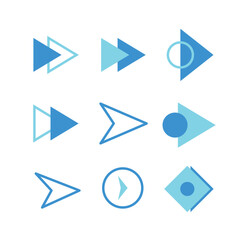 Blue Bullet Points Vector Illustration