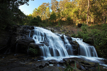 Obraz premium Nature of Phamon waterfall baan Maesapok Maewin District, Chiang mai Province, Thailand 