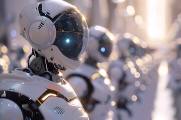 Robots Harnessing the Power of Machine Learning Algorithms in a Cutting-Edge 3D Scene