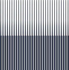 Vertical lines form a simple texture. Each strip is half as thick.