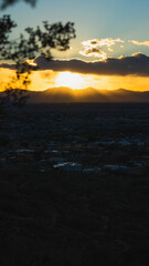 Fototapeta premium Warm Desert Sunset