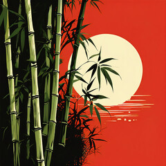 Graphic Bamboo Design 