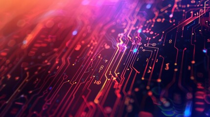 Light abstract background with subtle circuit design, ideal for tech presentations