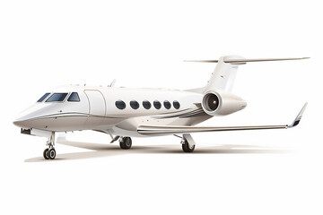 Luxury Private jet illustrations isolated on white