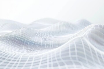 Wavy, light grid on a white background, showing a gentle approach to digital graphic design