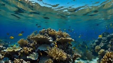 coral reef and fish