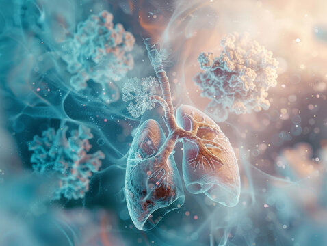 medical conceptual, asthma, no people - ai